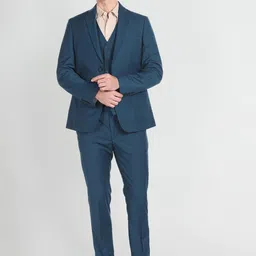 Arrow 3-Pcs Tailored Fit Single-Breasted Blazer With Waistcoat & Trouser-picture-9