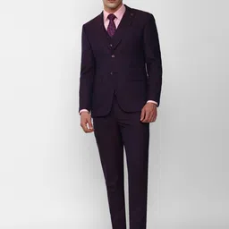 Peter England Elite Slim-Fit 3-Piece Formal Suit-picture-55