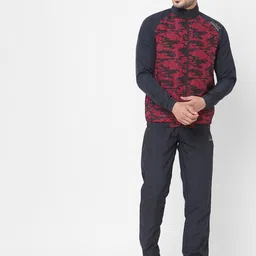 Sweet Dreams Men Navy Blue Printed Full Sleeves Fleece Tracksuit-image-44