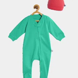 cherrytoes Unisex Kids Green &Red Baby apparel zip sleepsuit-picture-11