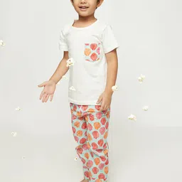 frangipani Girls Blue & Pink Night suit-image-123