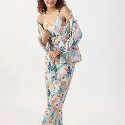 SANSKRUTIHOMES Floral Printed Pure Cotton Night suit-picture-15