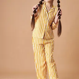 Cherry & Jerry Girls Striped Night Suit-image-92