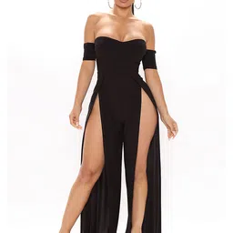 LULU & SKY Off-Shoulder Basic Jumpsuit-image-23