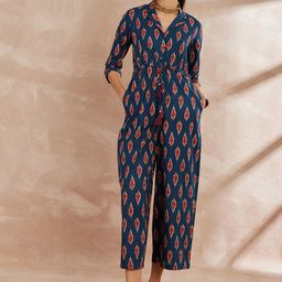 all about you Printed Cotton Basic Jumpsuit-picture-15