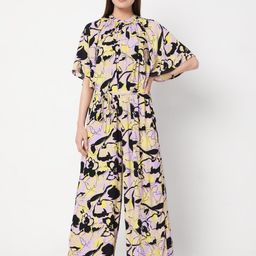 Vero Moda Purple & Black Printed Basic Jumpsuit-picture-12
