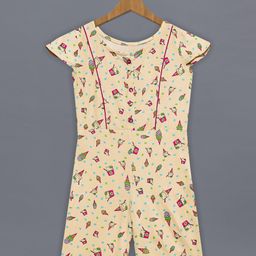 FASHION DREAM Girls Graphic Printed Cotton Lycra Capri Jumpsuit-image-53