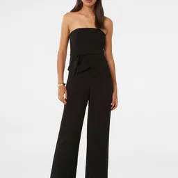 Forever New Strapless Sleeveless Bow Detail Jumpsuit-image-17
