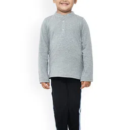 FUNKRAFTS Boys Grey & White Pure Cotton Night suit-picture-25