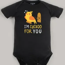 FFLIRTYGO Infants Valentine's Day Typography Printed Pure Cotton Bodysuit-image-67