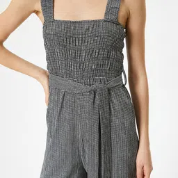 Koton Checked Basic Jumpsuit image 5
