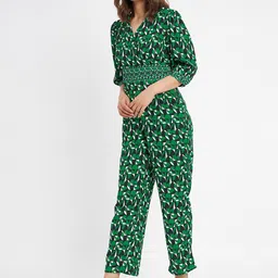 Madame Abstract Printed Basic Jumpsuit image 4