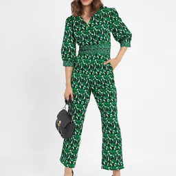 Madame Abstract Printed Basic Jumpsuit image 3