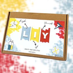 luyk Kids Navy Blue & Pink Tie & Dyed DIY Night Suit Kit-24
