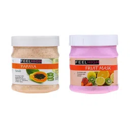 FEELHIGH Face & Body Papaya Scrub & Fruit Mask 500ml each-15