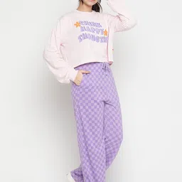 Lil Tomatoes Girls Printed T-Shirt Wiith Trousers-image-19