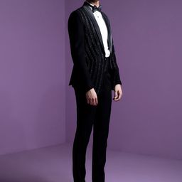 CONTRAST BY PARTH Men Single-Breasted Three-Piece Formal Suit image 3