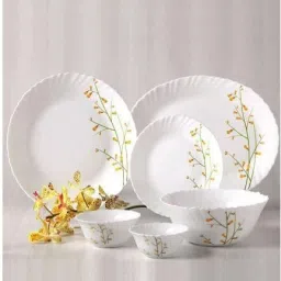Pack of 35 Opalware Citron Weave Dinner Set-4