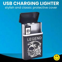 USB Rechargeable Lighters With Cigarette Case & Friendly Pocket Size LighterC315 USB Rechargeable Lighters With Cigarette Case & Friendly Pocket Size LighterC315 Pocket Lighter-28