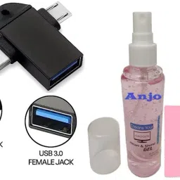 ANJO USB Keyboard-LED Mouse-Wrist Pad-3.0Hub-Gel3in1-LED-1.5m Ext. Cable-OTG C&M 2in1 Combo Set image 5