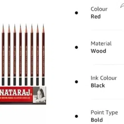 maa vaishno collection 5 packet of Pencil set [50 Pencil+5 Eraser+5 Sharpener] Pencil image 3
