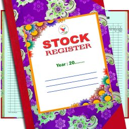 Stock Register | 100 Sheets | 200 Pages | Hard Bound 1-Part Record Keeping Books-24