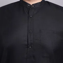 SOJANYA PLUS Straight Kurta With Pyjamas & With Printed Nehru Jacket image 3