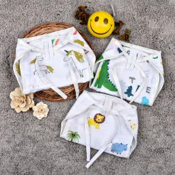 Newborn baby cotton cloth Nappy (langot)/ Washable and reusable /pack of 3-18