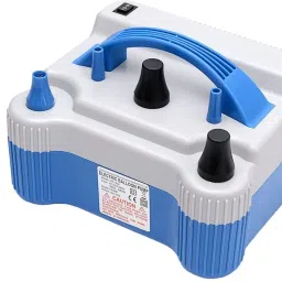 Electric Two Nozzles High Power Air Inflator Balloon Pump for Wedding, Party, Birthday, Anniversary, House Decorations. (Blue) Refillable Balloon Helium Tank-image-9