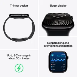 Apple Watch Series 10 GPS+Cellular with Milanese Loop (42mm Retina LTPO3 OLED Display, Natural Titanium Case) image 3