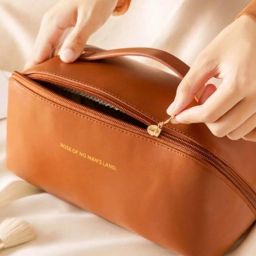 Women Brown Cosmetic Bag-image-71