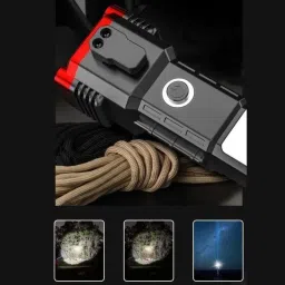 luxurium decor Rechargeable Hammer Torch with LED Flashlight and Emergency Glass Breaker Torch image 4