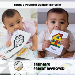 nannamunna Flash Cards Combo Large | 60 Visual Designs | 0-12M Baby Early Learning Set image 4
