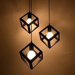 Hanging Cubic Pendant Decorative Light for Dining Hall Restaurant Bar Cafe Chandelier Lamp Shade-17