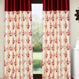213 cm (7 ft) Polyester Semi Transparent Door Curtain (Pack Of 2)-25