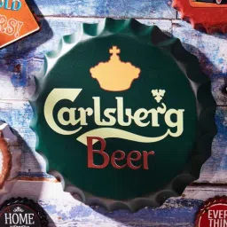 eazywagon Green Metal Carlsberg Beer Wall Decor-picture-45