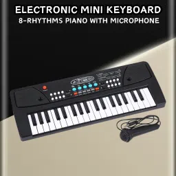 (Piano Keyboard) Toy with 37 Key, Recording and Mic, Adapter for DC Power F321 (Piano Keyboard) Toy with 37 Key, Recording and Mic, Adapter for DC Power F321 Analog Portable Keyboard-12