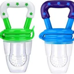Baby fruit Feeder/BPA Free/Food Feeder/Silicone Food Nibbler/ Feeder (Multiple) Teether and Feeder-image-3