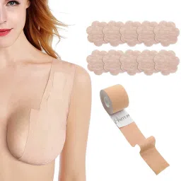 Women's Cotton Spandex Multipurpose Breast Lift Tape. Nursing Breast DN79 Nursing Breast Pad-image-61