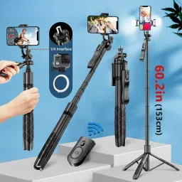 TECHGEAR Wireless Selfie Stick Tripod Stand Foldable Monopod for Gopro Action Cameras Smartphones Balance Steady Shooting Live Bluetooth Selfie Stick-15