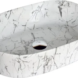 White With Silver Color Design Ceramic Wash Basin WS-WB-003 Vessel Sink-image-34