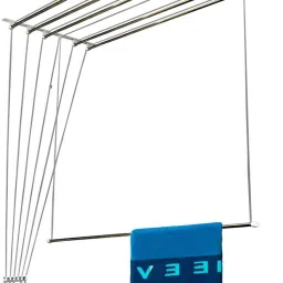 (6 Pipes x 6 Feet) - Heavy Duty - Stainless Steel Ceiling Clothes Hanger/Cloth Dryer with UV Protected Nylon Rope and Individual Drop Down Railers (SY-CL3) 72 inch 1 Bar Towel Rod-image-61