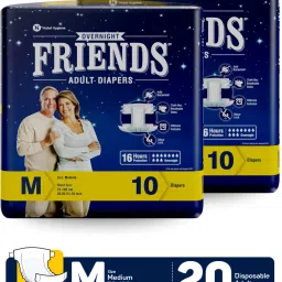 Overnight Adult Diaper Tape with odourlock and Anti-Bacterial Absorbent Core Adult Diapers - M-image-88