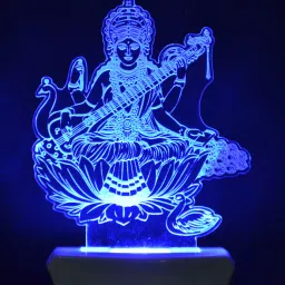 The Maa Saraswati 3D illusion Night Lamp is Extremely cool and 3D illusion Design Night Lamp-image-6