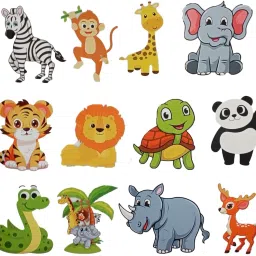 Solid jungle animal theme cutouts big size kids birthday Decorations items combo set Balloon-1