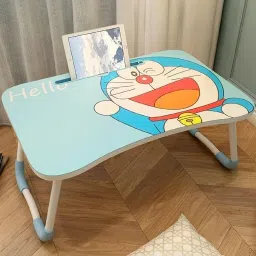 blueaprol Doraemon Cartoon Folding Study Table Engineered Wood Study Table image 4