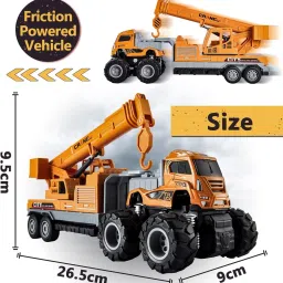 1:43 crane Diecast Toys Set Engineering Construction Toy Truck-image-37