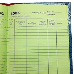 lrs Vehicle Log Book Short Size - 21 * 17 cm - 80 GSM Ledger Paper - 38 Pages - Pack of 1 - 1-Part Vehicle Log Book image 3