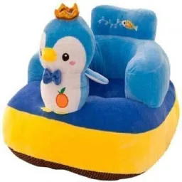 Penguin Shape Baby Soft Plush Cushion Baby Sofa Seat oR Rocking Chair for Kids Gift (0 to 4 Years) - 45 cm-23