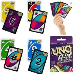 Uno Flip Fun Card Game for Kids, Adults & Family Parties with Extra Cards-image-69